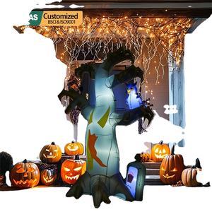 Árbol muerto inflable de Halloween de 9 pies de altura con búho de calabaza y lápida sepulcral para decoración de árbol de fiesta - Product Image 6