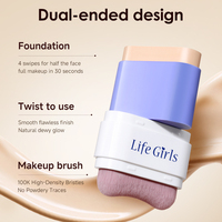 Stick de fond de teint solaire Life Girls SPF 30 PA++ longue tenue, couvrance totale, stick de fond de teint correcteur