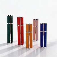 Atomiseur de parfum élégant de 5 ml et 10 ml enveloppé de cuir, flacon vaporisateur à brume fine, mini conteneur de parfum rechargeable pour voyage