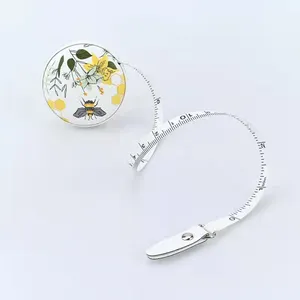 Милая портативная кожаная измерительная лента, рекламный подарок, швейная рулетка, измерительная мягкая рулетка с логотипом - Product Image 1