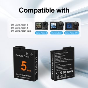 Pin kỹ thuật số DJI hành động 5 Pro lithium có thể sạc lại pin cho Osmo hành động 5 4 3 máy ảnh - Product Image 5