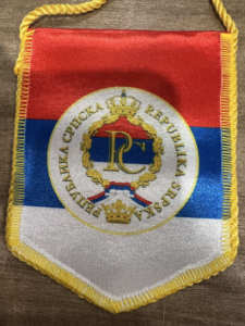 Bandierina Personalizzata Mini Bifacciale per Squadra di Calcio con Nappa per Tifosi e Scambi - Product Image 5