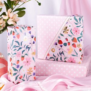 Strawberry <b>Wrapping</b> <b>Paper</b> 17 Inch X 16.5 Feet Eco-Friendly Gift Craft Packaging - Product Image 3