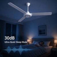 Ventilador de Techo Práctico para el Hogar, Amplia Cobertura, Circulación de Aire, Baja Vibración, Silencioso, con Control de Velocidad Independiente