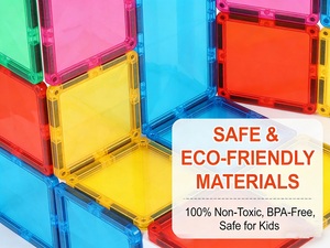 ชุดตัวต่อแม่เหล็ก STEM แบบรางลูกแก้ว 45/69/105/158/200 ชิ้น ตัวเลือกหลากหลาย ของเล่นเสริมพัฒนาการเด็ก ของขวัญสำหรับเด็ก - Product Image 3