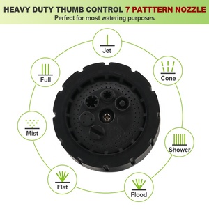SUNSHINE 7-Pattern, многофункциональный резиновый автомойщик, паровой струйный распылитель, струйный шланг, туман, садовый водяной пистолет - Product Image 2