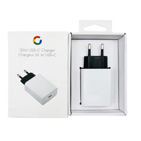 Chargeur rapide USB-C PD 3.0 30W avec prise EU, multi-protection (OVP/-court-circuit/OC/OTP) pour téléphones mobiles, appareils intelligents, 1 port PC
