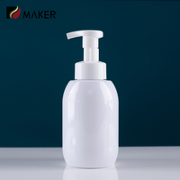 300ml 500ml savon liquide nettoyant pour le visage distributeur d'emballage plastique moussant PET lavage à la main clair noir blanc mousse pompe bouteille