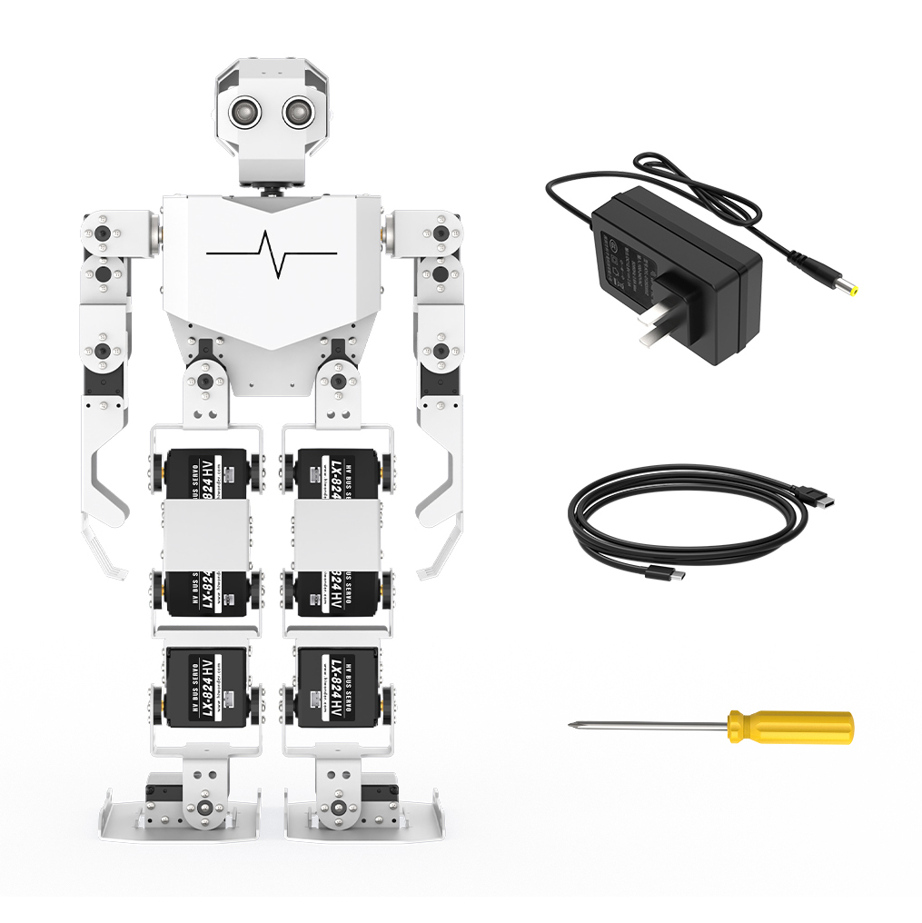 Hiwonder Tonybot 17DOF Programable Humanoid <strong>Robot</strong> with Intelligent Bus Servos Support Ranging Obstacle Avoidance For Education