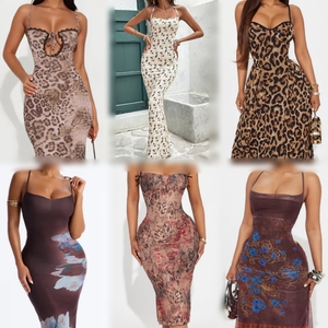 Women's Bodycon Mini Dress Off Shoulder Long Sleeve Polka Dot Lace Printed Summer Fashion Styles - Product Image 3