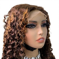 Perruque de cheveux bouclés au crochet style Spring Curly, élastique, type dreadlocks africaines, cheveux indiens, longueur moyenne, peut être permanentée et teinte
