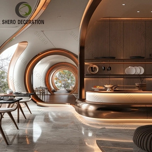 Diseño de mostrador de bar moderno Estructura de cafetería comercial integrada - Product Image 5