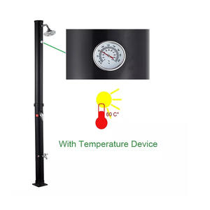 Columna de ducha solar ABS para cuatro estaciones de 35 litros con acabado cromado de un solo Mango, patrón de pulverización suave para hoteles, B & B y apartamentos - Product Image 3