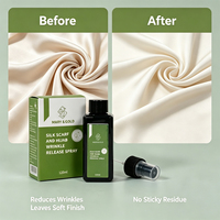 Spray anti-plis OEM pour foulards et turbans, déplisseur de tissus en gros, sans repassage, pour le soin de la soie, du coton, de la laine et du mousseline
