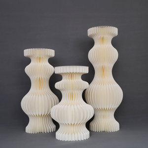 Juego de 3 Piezas de Decoración de Mesa de Papel Plegable Romántico de Lujo, Marca <span class=keywords><strong>Moka</strong></span>, para Bodas, Eventos, Fiestas, Baby Shower - Product Image 5