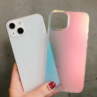 Pour iPhone 16 15 étui Offre Spéciale accessoires coque de téléphone arc-en-ciel laser super mince étui de téléphone dur pour iPhone 16 15 14 13 12 Pro Max