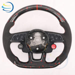 <span class=keywords><strong>Volant</strong></span> de direction en fibre de carbone forgé chauffant et vibrant pour <span class=keywords><strong>Audi</strong></span> <span class=keywords><strong>A3</strong></span> A4 A4L S4 RS4 A5 S5 RS5 A6L A7 Q2L Q3 Q5 Q5L Q7 - Product Image 1