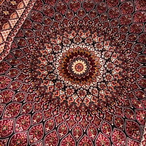 <span class=keywords><strong>Tappeto</strong></span> Persiano Rosso Borgogna in Modal con <span class=keywords><strong>Frange</strong></span>, <span class=keywords><strong>Tappeto</strong></span> Orientale da Preghiera Mandala, Vendita all'Ingrosso 80*120cm - Product Image 2