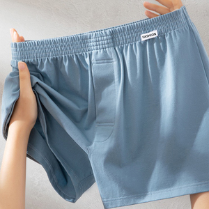 <span class=keywords><strong>Boxer</strong></span> da <span class=keywords><strong>uomo</strong></span> in cotone intimo bauli con cintura elastica traspirante pantaloni larghi lavorati a maglia mutandine comode Shorts in maglia - Product Image 1