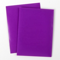 Protège-cartes de jeu multicolores personnalisés 66 mm 91 mm en plastique pour jeux de société