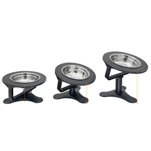 Grosir tinggi dapat disesuaikan makanan antikarat berdiri mengangkat pengumpan hewan peliharaan logam tempat mangkuk anjing tinggi pemegang mangkuk hewan peliharaan kucing - Product Image 3