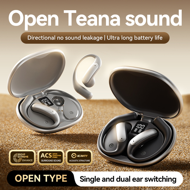CP&AP Noise Reduction Leak Proof OWS Open Ear TWS Bone Conduction Earbuds