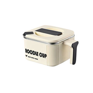 Noodle Cup 304 Stainless Steel Square <b>Lunch</b> <b>Box</b> With Lid Large Capacity Portable For Students Office Workers - Product Image 2