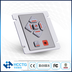 Teclado de Navegación por Voz Compatible con ADA con Símbolos en Braille, IP65 Resistente al Agua, Acero Inoxidable, Teclado USB para Cajero Automático y Kiosco AKB10 - Product Image 4