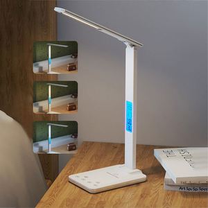 Custom Logo <b>Folding</b> <b>Desk</b> Light Promotion Office Gift Chargeable LED Table Study Lamp with Wireless Charging - Product Image 6