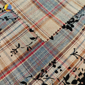 Tessuto Jacquard a quadri in flanella 65% 35% poliestere cotone eco-friendly spazzolato tinti in filo gonne uniformi camicie per capelli fiocchi - Product Image 3