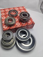 Roulement de roue de moto à prix abordable 6201-2RS, roulements à billes à gorge profonde en acier chromé scellés en caoutchouc pour pièces détachées automobiles
