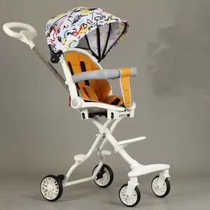 批发高品质品牌热卖奢华收纳器耐用便携式折叠三合一婴儿推车