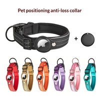 Collier de suivi GPS anti-perte premium pour animaux de compagnie avec AirTag pour chiens - Matériau en nylon
