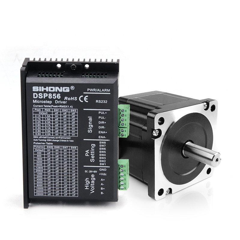 Sireng Nema 34 Stepper Motor Menggunakan DSP856, Digital Hybrid Stepper Motor Driver