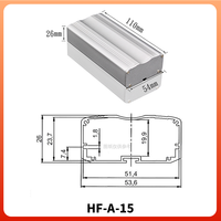 Boîtier de commande en alliage d'aluminium, boîtier de contrôleur de puissance, indice de protection IP54, boîtier personnalisable pour usage électrique