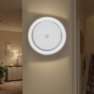 Lampe LED de placard rechargeable USB au design moderne, lampe de chevet à capteur de mouvement, lumière blanche chaude, interrupteur automatique pour escaliers, usage domestique - Product Image 1