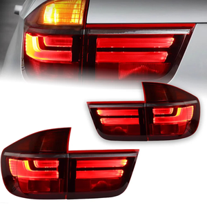 ไฟท้าย LED แบบใสสำหรับ X5 E70 ปี 2007-2013 พร้อมไฟเลี้ยว ความสว่าง 6000K 6000 ลูเมนส์ 36W 12V แบบเสียบใช้งานได้ทันที  ติดตั้งง่าย 100%  พร้อมชุดติดตั้ง - Product Image 1