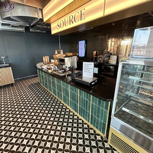 Barra de <span class=keywords><strong>Bar</strong></span> Moderna de Alta Gama en Forma de L con Mosaico de Azulejos, Personalizada para Restaurante, Cafetería, Hotel y Club - Product Image 4