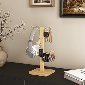 Estante de Almacenamiento para Tazas de Café de Madera, Escurridor de Escritorio de Múltiples Niveles, Diseño Minimalista, Uso en la Cocina - Product Image 1