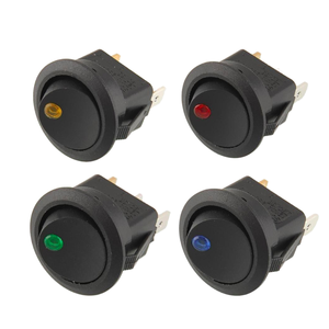 12V 16A Bleu LED Rond On-Off KCD1 Interrupteur À Bascule avec 3Pin Étanche pour Automobile Refit <span class=keywords><strong>Max</strong></span> 250Vac - Product Image 1