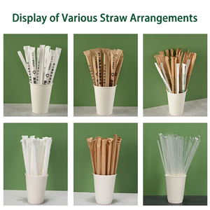 Pajitas Delgadas Resistentes al Calor, Pajitas Desechables para Café, Pajitas Biodegradables para Agitar Café en Vasos de Papel para Bebidas Calientes - Product Image 4
