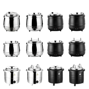 Airuisi เครื่องทำซุปไฟฟ้า10L เชิงพาณิชย์ให้ความอบอุ่นและถืออุปกรณ์สำหรับจัดเลี้ยงบุฟเฟ่ต์ฝาครอบอุปกรณ์ไฟฟ้า - Product Image 4