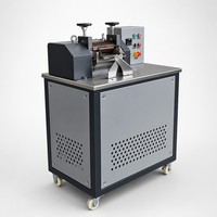 Machine de granulation de plastique à deux rouleaux pour ABS, PC, PA, nylon, composés plastiques techniques, mélange et granulation, test en laboratoire, CE ISO