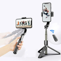 L08 1 Aix Poignée Éliminer Shake Stabilisateur Mobile Gimbal 360 Degrés Selfie Stick Trépied avec Télécommande pour Voyage Vlog