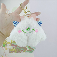 Porte-monnaie figurine petit monstre, porte-clés pendentif pour sacs d'étudiants, objet décoratif, poupée monstre aux grands yeux, jouet en peluche, vente en gros