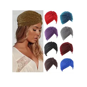 HS-040 mode <span class=keywords><strong>alopécie</strong></span> coton chapeau foulard Turban femmes musulmanes Turban mode bandeau Turban pour hommes - Product Image 1
