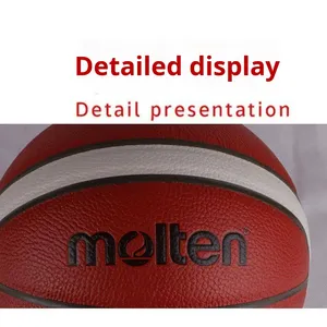 Balón de Baloncesto Molten Talla 7 BG4500, Estilo Unisex para Adultos y Niños, Marca Reconocida, Absorción de Humedad, Resistente al Desgaste, Cuero PU Suave, FIBA - Product Image 5