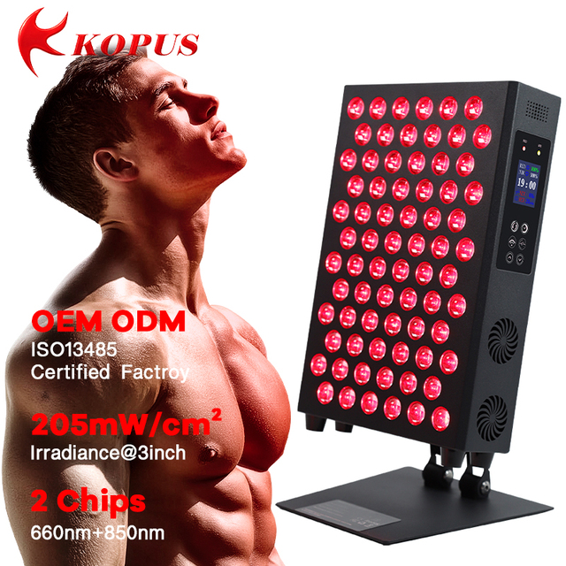 KOPUS Portable Red Light Therapy Panel 660nm 850nm Near Infrared LED Light Therapy Device for Beauty Salon