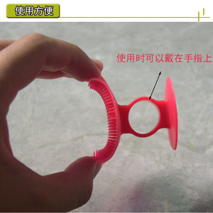 แปรงทำความสะอาดผิวหน้าซิลิโคนเครื่องทำความสะอาดรูขุมขนแบบแมนนวลรูปหัวใจสีฟ้า 18 ก - Product Image 5