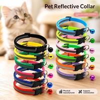 Kalung Anjing Kucing Reflektif XYS, Dapat Disesuaikan, Berbahan Polipropilena, Gaya Santai, Anti-Hiasan, Terlaris